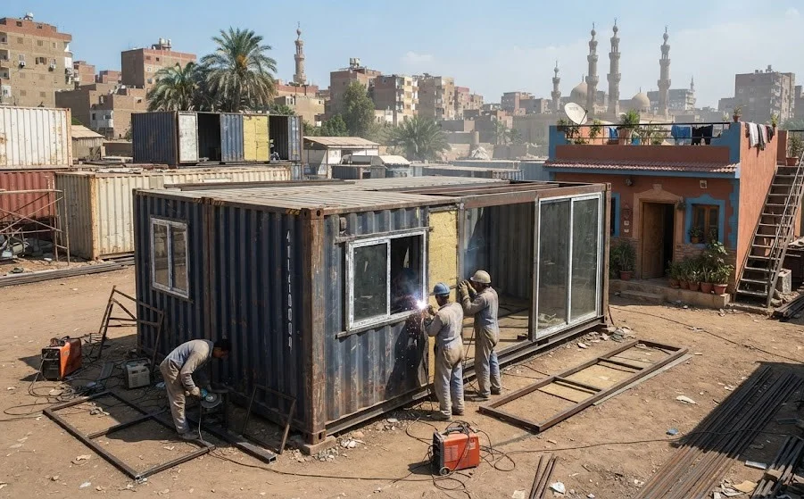 ما هو تعديل حاويات شحن في مصر