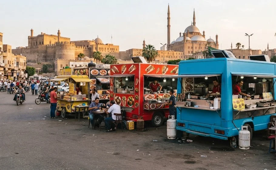ما هي عربات طعام متنقلة للبيع في مصر؟