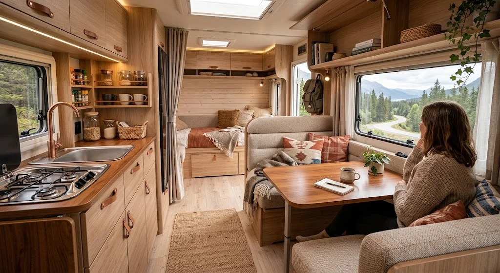 كيفية تصميم كرفانات من الداخل فى vip caravan