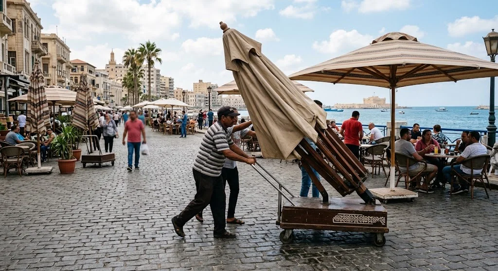 مظلات متحركة يدويا أفضل الأنواع والأسعار في مصر